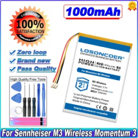Headset Battery 1000mAh For Sennheiser Momentum 3 Wireless M3 Wireless M3AEBT MOMENTUM True Wireless AHB702535PCT-01 M3AEBTXL