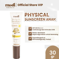 Moell Physical Sunscreen Anak dan bayi SPF 50+ (PA++++) 30gr extra water resistant broad MOELL moel 
