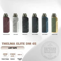 Pod Vape Thelema Elite DM45 Pod Kit 45W 1500Mah Authentic By Lost Vape IMPERIAL OASIS