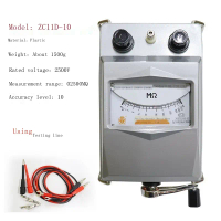 Megohmmeter ZC25-3, Julat 500V / 1000V, Penguji Rintangan Penebat Nanjing Jinchuan, Sarung Aluminium