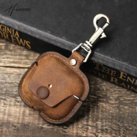 Protective Bag Leather Cover Case Storage Earphone Portable For Apple AirPods 3 Charging Case For Apple AirPods With Hook