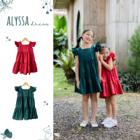 Ready- LA LA LAND ALYSSA DRESS Anak Perempuan | Dress Natal | Dress Casual | Dress Imlek | Baju Nata