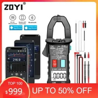 Zoyi ZT-5BQ Tang Amper AC Current 600A Bluetooth Pengukur Arus Listrik