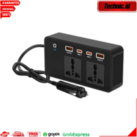 Krisbow Power Inverter 200 Watt Dengan Usb Alat Pertukangan Perlengkapan Listrik