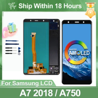 6.0" AMOLED For Samsung Galaxy A7 2018 A750 LCD Display Touch Screen Digitizer For Samsung SM-A750F A750FN Display Repair Parts