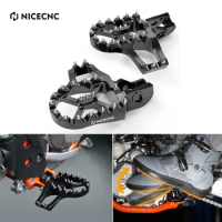 NICECNC Air EXT Foot Pegs Extender FootRest For KTM EXC EXCF XCW XCWF 125 250 300 350 450 500 2017-2023 XC XCF SX SXF 2017-2022
