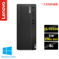 【Lenovo】ThinkCentre M70t 商用特仕板電腦 11DAS00K00(i5-10500/8G/1TB+256G SSD/Win10 Pro)