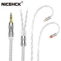 NiceHCK LitzPS-Pro 8 Core 4N Litz Pure Silver Cable 3.5mm/2.5mm/4.4mm MMCX/NX7/QDC/0.78 2Pin for VX MK3 ST-10s KXXS LZ A6 Mini
