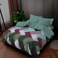 Bedcover Set Kintakun Sprei Rumbai 160 Akma Aesthetic Dluxe Microtex Hijau