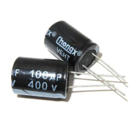 2PCS 400V100UF volume 18*25mm electrolytic capacitor 100UF400V
