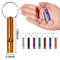 100Pcs Whistles Training Whistle Keychain Multifunctional Emergency Survival Whistle Keychain for Camping Hiking Outdoor Sport