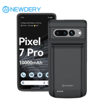 NEWDERY 10000mAh Battery Charger Case for Google Pixel 7,Pixel 6 Power Bank Charging Cover Slim Power Case For Pixel 6 Pro 7 Pr