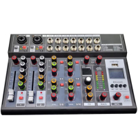 10 Channel Professional Audio Mixer 99DSP Effects USB BT Home Stage KTV Singing Mixer Console