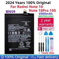 2024 Years 100% Original New High Quality BN59 4900mAh Battery For Redmi Note10 Note 10 Pro 10S Note 10pro Global+Free Tools