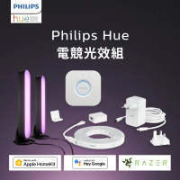 【Philips 飛利浦】Hue 智慧照明 全彩情境 Hue Play 家庭劇院入門組(PH010 家庭劇院首選)