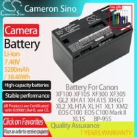 CameronSino Battery for Canon XF100 XF105 XF300 XF305 GL2 XH A1 XH A1S XH G1 XL2 XL H1A XL H1 fits Canon BP-955 camera battery