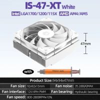 [Trend]ID-COOLING IS-47 XT 4 Heats CPU Processor Air Cooler 92Mm PWM Cooling Fan ITX Radiator For In