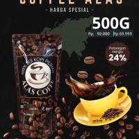 Kopi hitam robusta bubuk halus murni 100% original Aceh Coffee