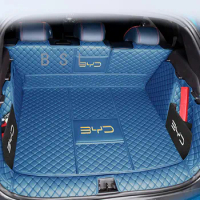 For BYD Atto 3 Yuan Plus 2022 2023 Car Styling Trunk Protection PU Leather Mat Catpet Interior Cover Part Pad Auto Accessories