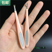 新款指甲去死皮叉V型修剪推叉去角質手部指甲修剪二合一美甲工具 Misaki精品
