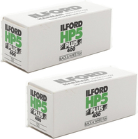 ฟิล์มเนกาทีฟขาวดำ Ilford HP5 Plus ISO 400 (ฟิล์ม 120 ม้วน) แพ็ค 2