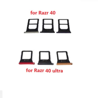 Original For Motorola MOTO Razr 40 / 40 Ultra 5G XT2321-3 SIM Card Tray Slot Holder Micro SD Card Reader Adapter Parts