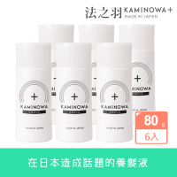 【KAMINOWA 法之羽】養髮液80gx6入組(日本獐牙菜提取物、甘草酸二鉀)