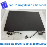 L25821-001 L23792-001 15.6'' For HP Envy x360 15-cp 15-cp0704nz 15-cp0599na LCD Touch Screen Digitizer Full Assembly With Hings