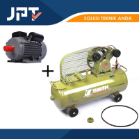 Kompresor 2 HP (C/W E.Motor 3 HP-4P-110/220V Wipro) Merk Swan Comp