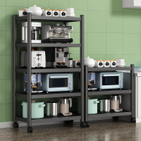 免運 微波爐架 廚房置物架落地式多層微波爐烤箱收納架家用儲物架子廚房用品貨架