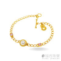 【福西珠寶】9999黃金手鍊 時尚五號手鍊(金重：2.00錢+-0.03錢)