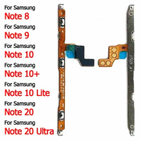 Volume Flex Cable For Samsung Galaxy Note 10 Lite 10+ Plus 20 Ultra 5G 8 9 Repair Switch Side Button Power On Off Spare Parts