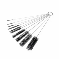 10Pcs/Set Stainless Steel Cleaning Brush For Weed Pipe Clean Glass Hookah Smoking Cachimba Pipas Fumar Feeding Bottle Brush