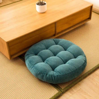 Large Round Floor Seat Cushion Thicken Pillow Tufted Futon Chair Seat Tatami Mat Pad Ottoman Poufs Meditation Seating Pillow 방석