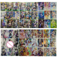 Goddess Story Genshin Project Kuki Shinobu Rem Ganyu Kochou Shinobu Homemade Foil Flashcards New Collection Boy Birthday Gifts