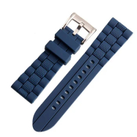 20mm 22mm 23mm High Quality Rubber watchband Strap Black&amp;Blue Men Women WATCHBAND for Citizen Armani 5905 watch Free Shipping