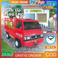 PGTOYS Mainan Anak Mobil Pick Up L300 Pertamina Pengangkut LPG Miniatur Tabung Gas Elpiji 3Kg DT13 H