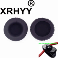 XRHYY Black Replacement Ear Pads Earpad Cushion Cover For Monster N-Tune Ntune On-Ear Headphones + Free Rotate Cable Clip
