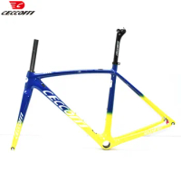 CECCOTTI-Carbon Bike Frame, Ultralight, Fit 700C X 25C, Full Carbon Road Bicycle Frameset