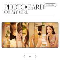 PHOTOCARD OH MY GIRL GOLDEN HOURGLASS (ISI 7 PCS + LAMINASI 2 SISI) TANDA TANGAN TTD KPOP CARDS IDOL