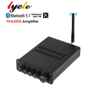 Lyele TPA3255 2.1 Bluetooth Power Amplifier HIFI Audio Amplifier PCM5102 Decoder Amplify Speaker Sound Amplificador 300W*2 600W