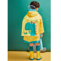 韓國lemonkid 牛津布造型雨衣-黃色恐龍