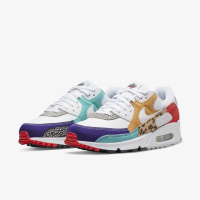 【NIKE 耐吉】W AIR MAX 90 SE 女鞋 男女段 動物紋 白色(DH5075-100)