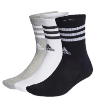 ADIDAS 男女運動中筒襪-三雙入-襪子 長襪 訓練 愛迪達 IC1323 灰白黑