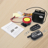 12V Car Security Alarm System 2 Way Motorcycle Anti Theft Kit Motorcycle Immobilizer Keyless Entry Siren Motorbike Alarm System