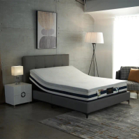 【H&amp;D 東稻家居】MANDEL曼德爾機能5尺雙人電動床2件組-專用床墊+電動床架(電動床 乳膠獨立筒床墊 雙人床)