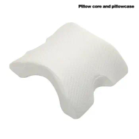 U-Shaped Curved Memory Foam Sleeping Neck Cervical Pillow With Hollow Design Arms Rest Hand Pillow For Couple Side Sleepers