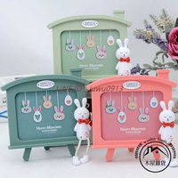 韓版標準7寸兒童相框兔子橫款屋形卡通相架【木屋雜貨】