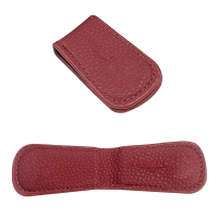 Magnetic PU Leather Wallet Top Layer Cowhide Strong Magnet Paper Money Clip Money Clip Wallet Simple