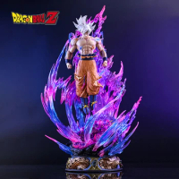 38cm Dragon Ball Son Goku Anime Figure Super Saiyan Ultra Instinct Migatte No Goku'I Figures Pvc Model Toys Gifts